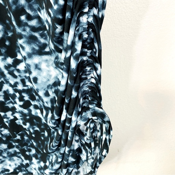 Soma Dark Harbor Crepe Drawcord Sleeveless Maxi Dress Size XL - Picture 5 of 9